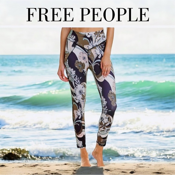 Free People Floral Women's Leggings - Picture 9 of 10